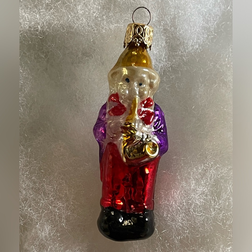 VINTAGE German Sax Player ornament